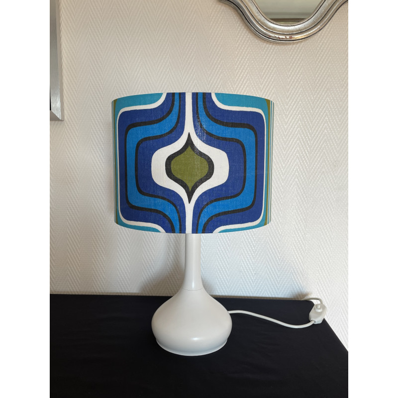 Lampe de chevet Aquaman - bois blanc 70s