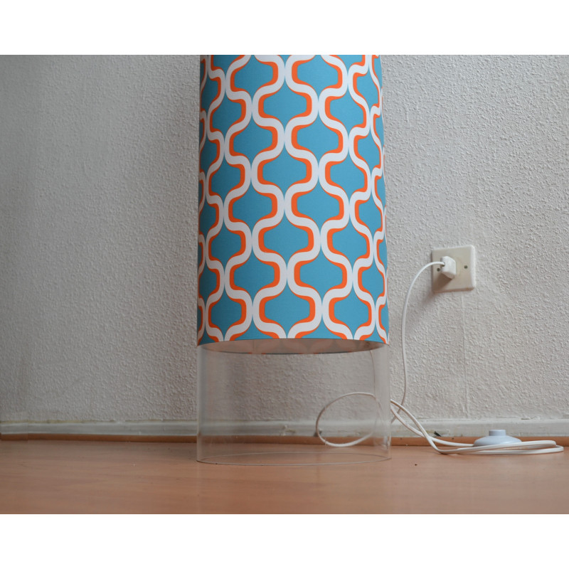 Lamp'tub Nova in Blue turquoise H100cm D25cm