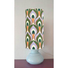 Lampe Pistil bleu turquoise - opaline...