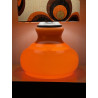 DeskLamp orange opalin glass Apollo T - vintage fabric