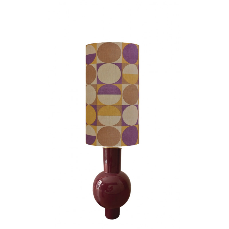 Lampshade Compas H60 d35cm - vintage fabric