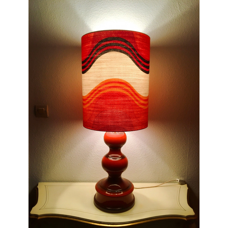 DeskLamp Carnaval 70s - mid-century fabric