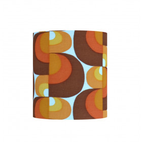 Abat-jour Méandre H30 D25 - tissu 70s