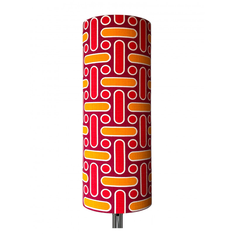 Lampshade Naxos red H75cm D30cm  vintage 70's
