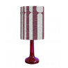 Lampshade Purple rise H40 D30cm - mid century fabric