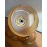 Lampe opaline beige Daisy - tissu vintage 1970