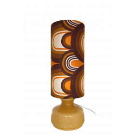 DeskLamp light brown opalin glass...