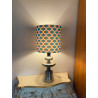 Lampe de meuble Nova in blue - alu brossé vintage 1970's