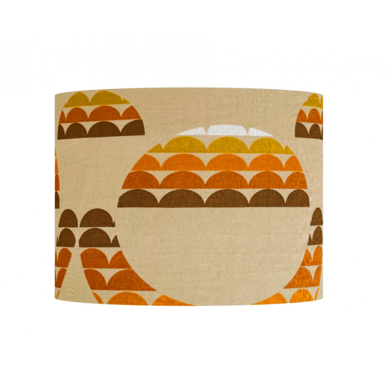 Lampshade Galaxie H35 D45 - vintage fabric 70s