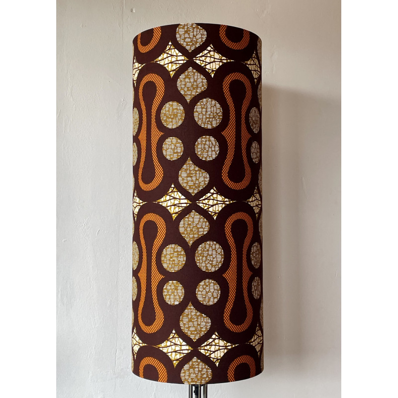 Lampshade Togo H75 D30cm - vintage 70s fabric