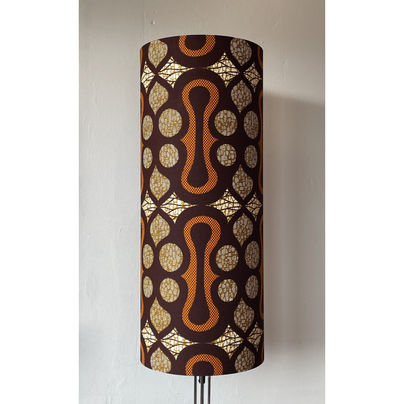 Lampshade Togo H75 D30cm - vintage 70s fabric