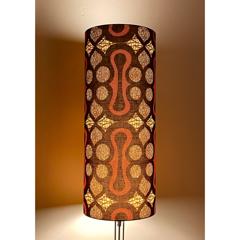 Lampshade Togo H75 D30cm - vintage 70s fabric