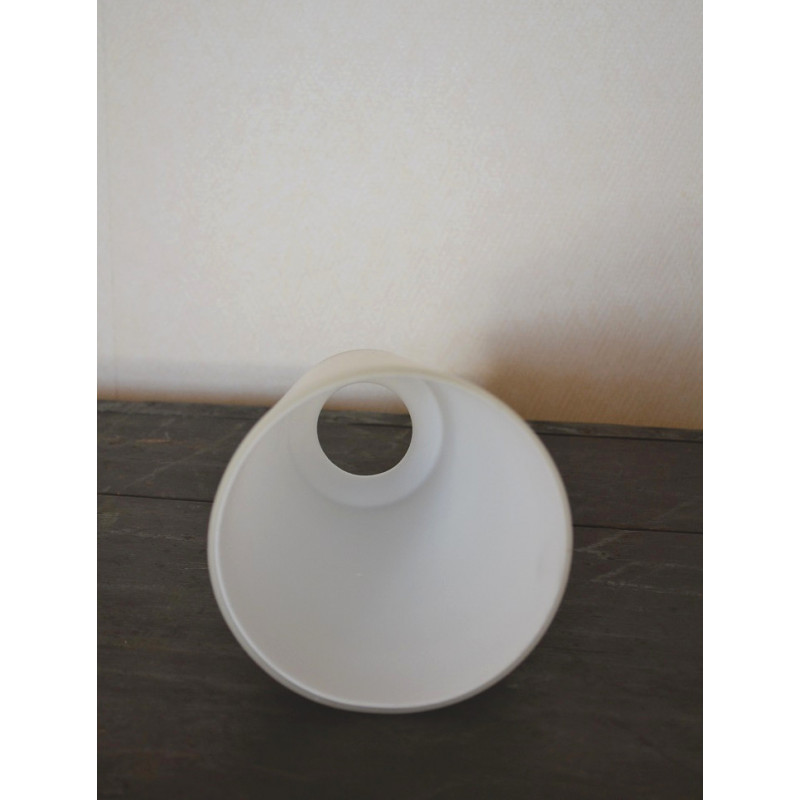 Fugue opaline blanc mat H20cm / Diam. 7cm / Ouv. 4cm