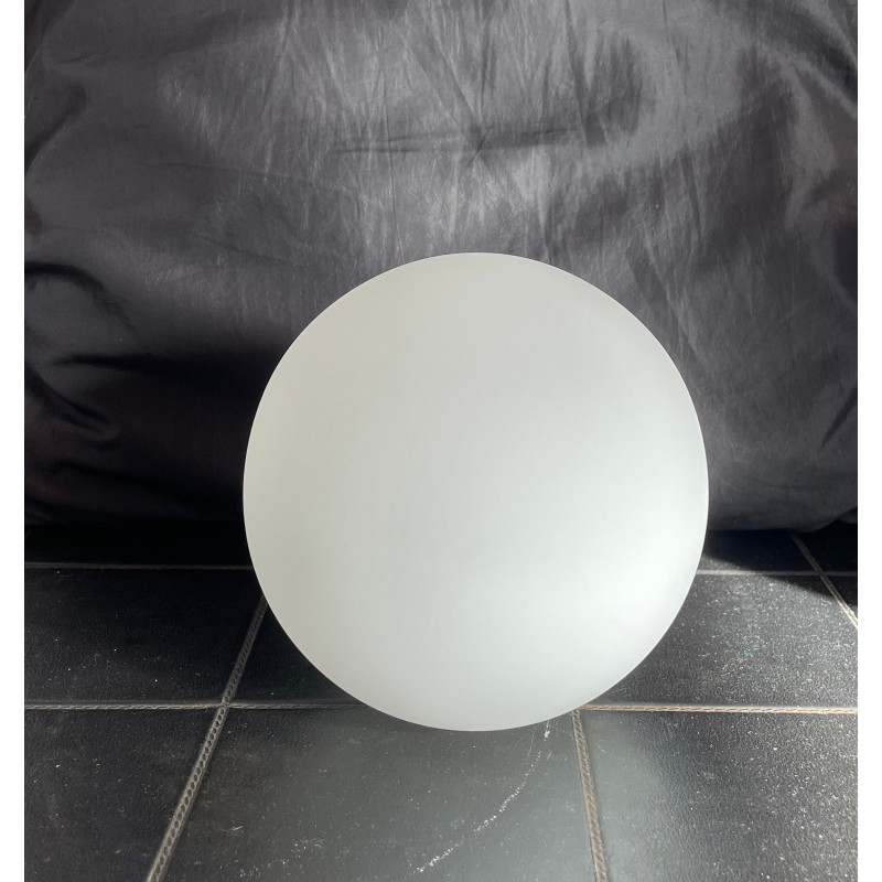 Glass Globe matt white opalin Diam. 13cm - Ouv. 4cm