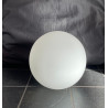 Glass Globe matt white opalin Diam. 13cm - Ouv. 4cm