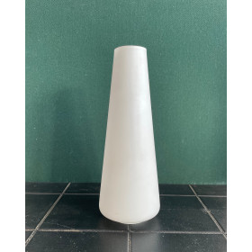 Fugue opaline blanc mat H19cm / Diam....