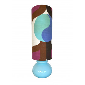 Lampe de sol Stratos - opaline bleue...