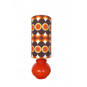 lampe opaline orange Impact H58 D20 -...