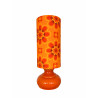 DeskLamp orange opalin glass Crush - mid-century fabric