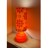 Lampshade orange Crush H50 D25cm - mid-century fabric