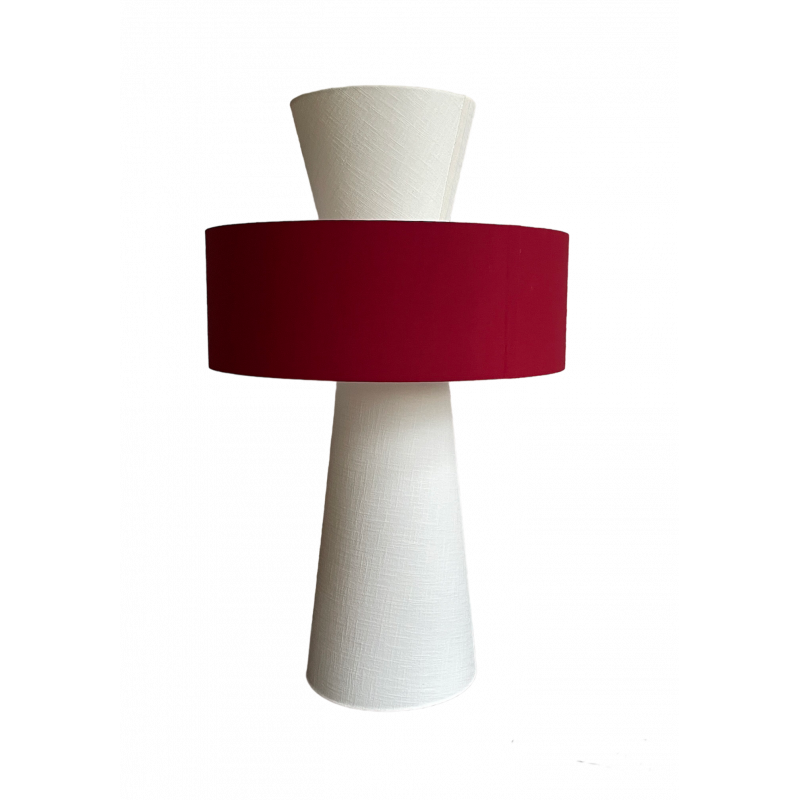 Lampe de meuble Lamp'cône Rouge bordeaux