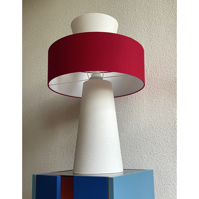 Lampe de meuble Lamp'cône Rouge bordeaux