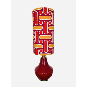 Lampe de meuble opaline rouge Naxos -...