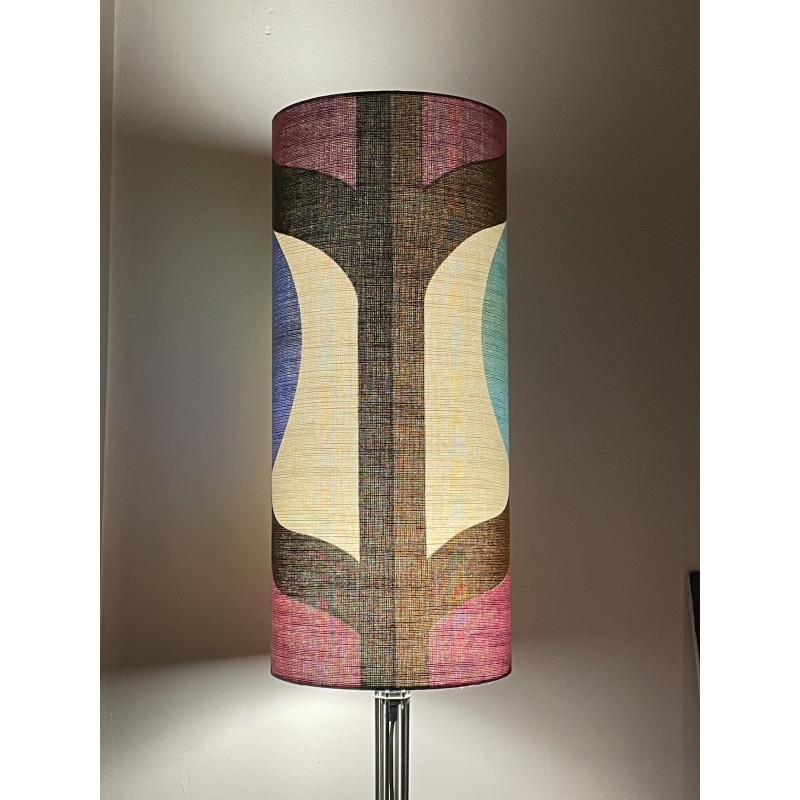 Lampshade Stratos H75 D30cm - mid-century fabric