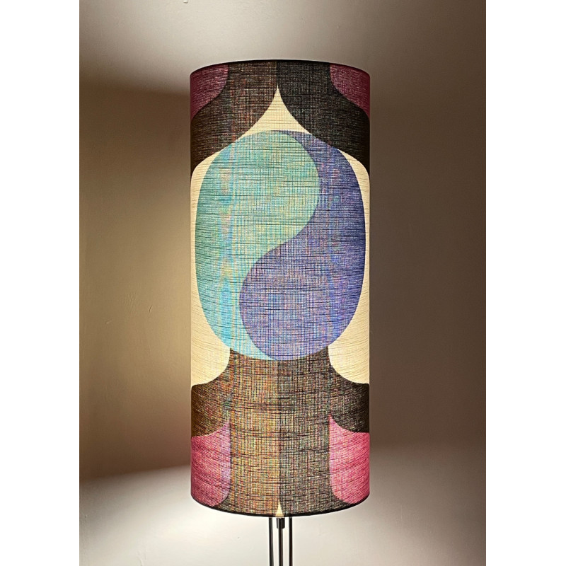 Lampshade Stratos H75 D30cm - mid-century fabric