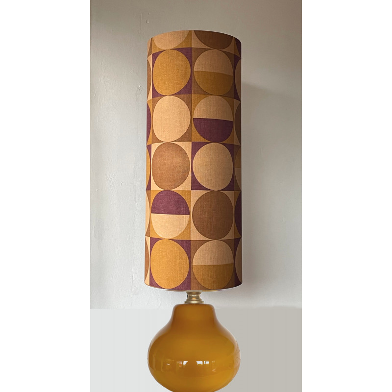 Lampshade Compas H75cm D30cm - vintage fabric