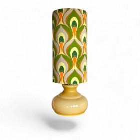 Lampe opaline beige Pistil H75 D26 -...