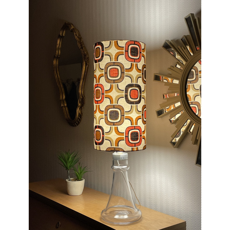 Lampshade Kansas H40 D20 - mid-century fabric