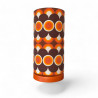 Lamp'angel Impact orange H43cm D20cm - mid-century fabric style