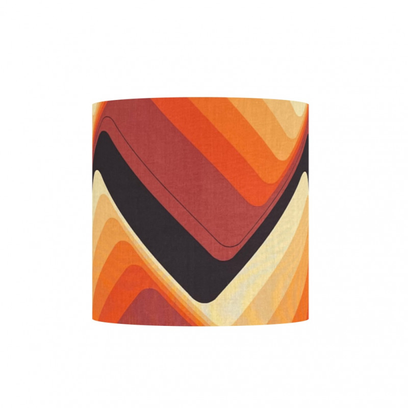 Lampshade Up & Down H30 D30 - 1970's fabric