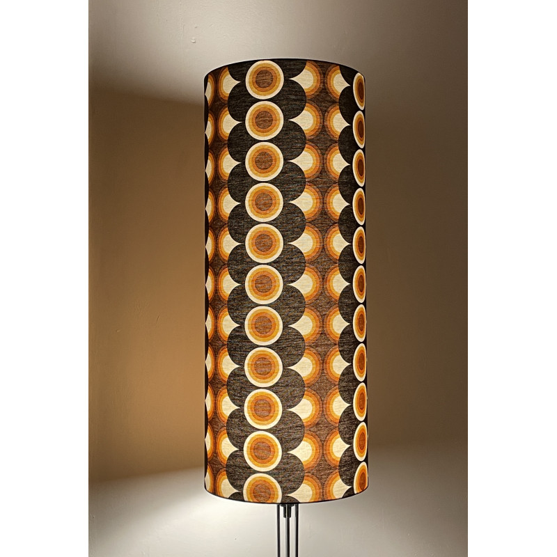 Lampshade Impact  brown H75 D30cm - mid-century fabric