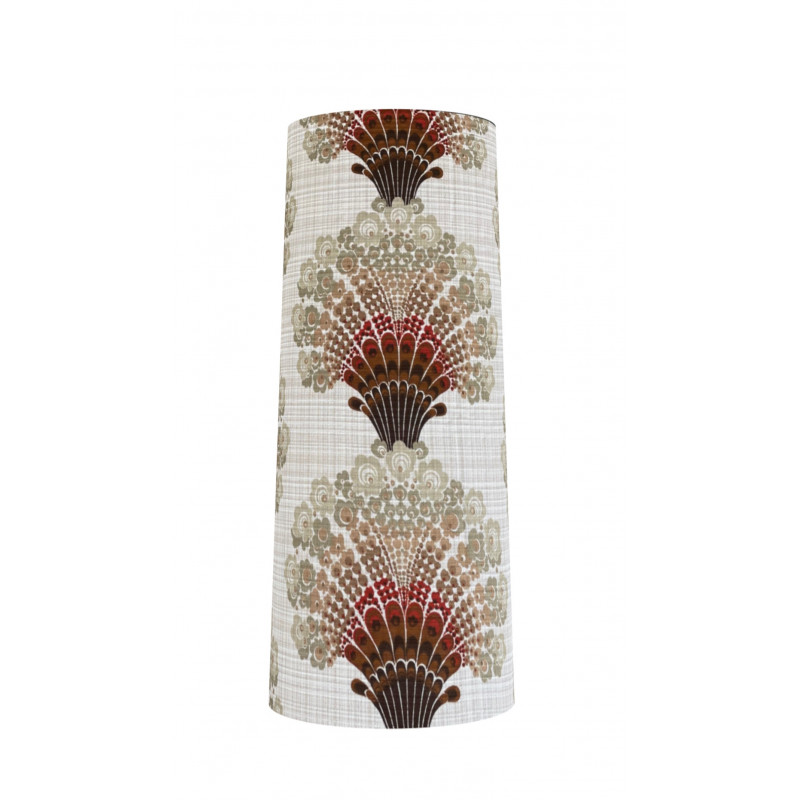 Lampshade Eventail H80 D35 D30cm - vintage fabric