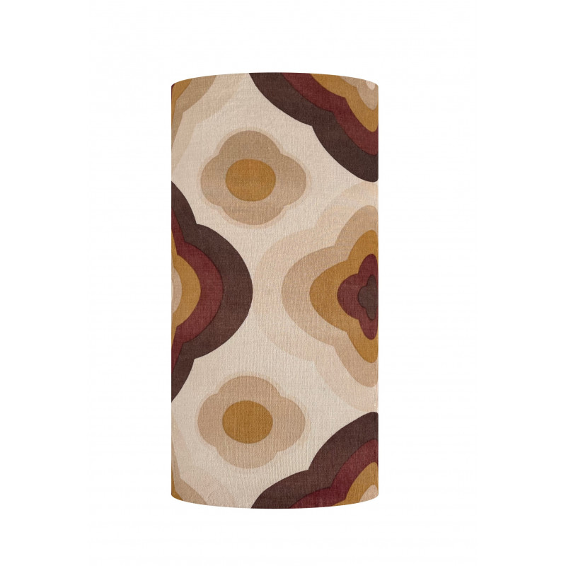 Lampshade Chakra H50 D25cm - mid-century fabric