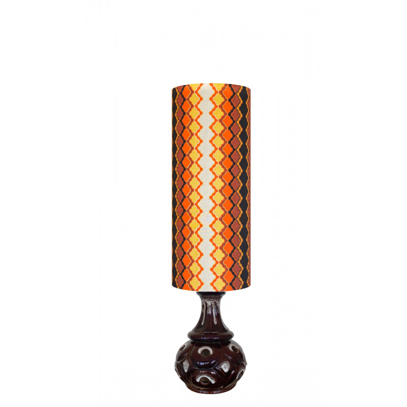 Lampshade Trianon H75 D30cm - mid-century fabric