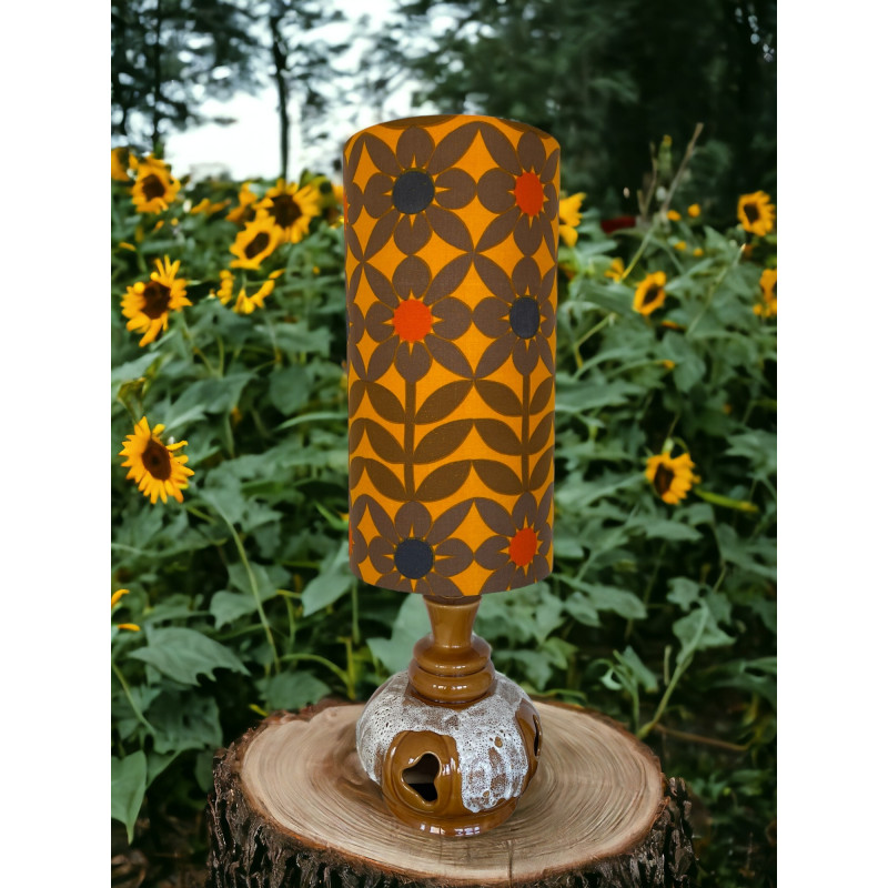 DeskLamp Daisy - brown ceramic base