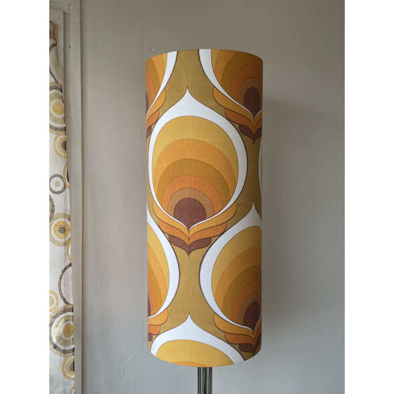 Lampshade Flake H80 D33cm- mid-century fabric