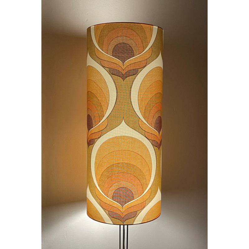 Lampshade Flake H80 D33cm- mid-century fabric