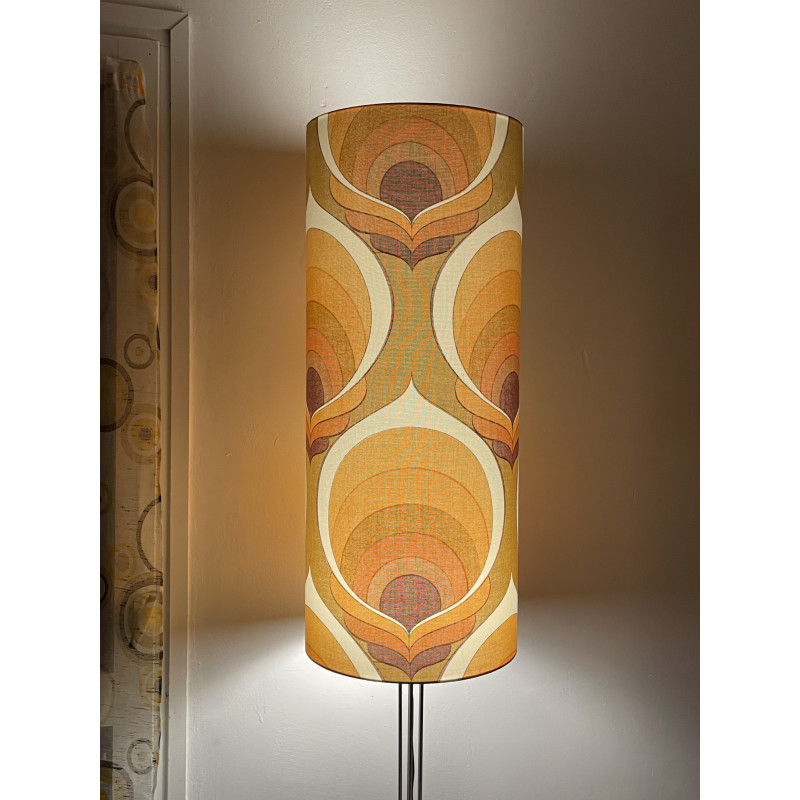 Lampshade Flake H80 D33cm- mid-century fabric