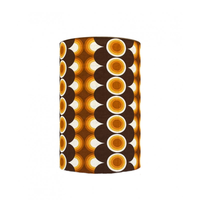 Lampshade Impact  brown H45 D30cm - mid-century fabric