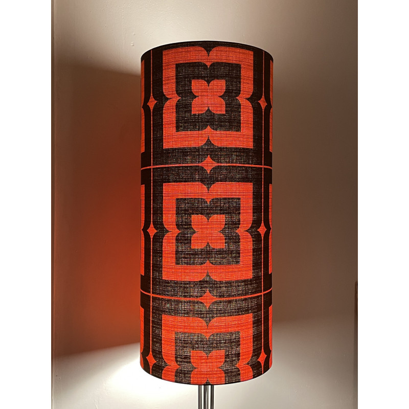 Lampshade Alba H80 D35cm - mid-century fabric