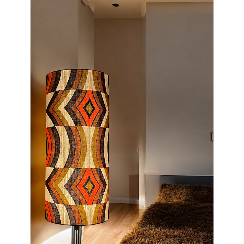 Lampshade Parly H62 D28cm - mid century fabric