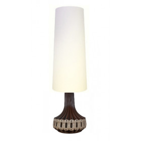 Lampe de sol Strie Ecru - vintage 1970's