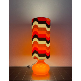 Lampe opaline orange Hoso - tissu...