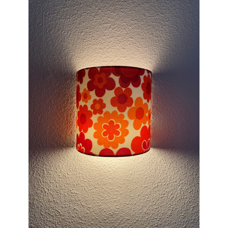 Wall lampshade Summer of Love fabric