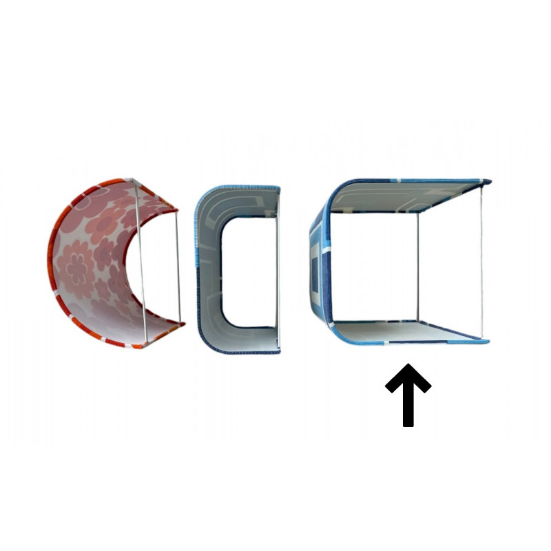 Wall lampshade square Saturne fabric