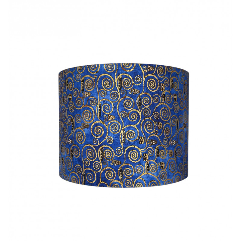 Lampshade Volutes blue H30 D40cm